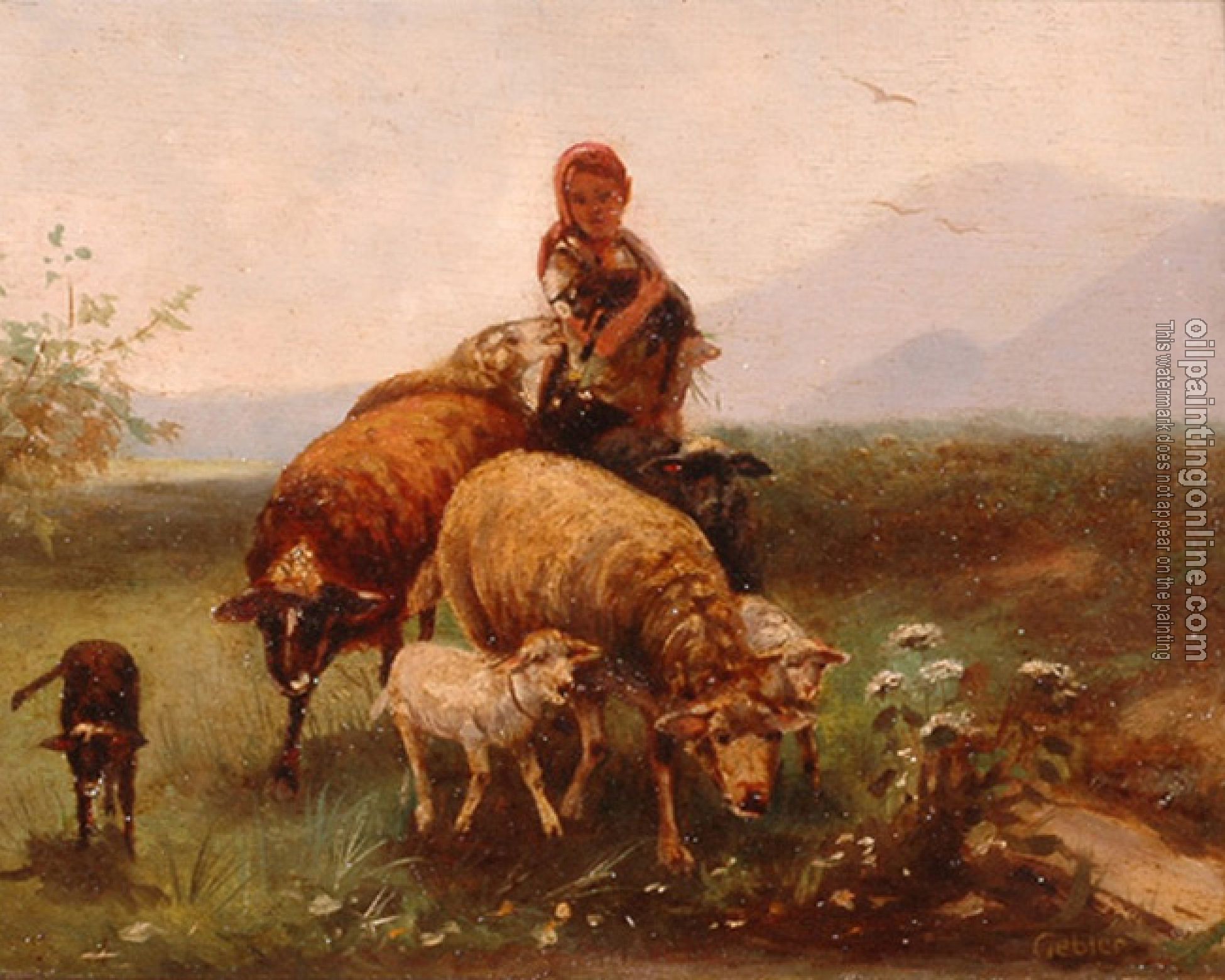 Friedrich Otto Gebler - Shepherdess